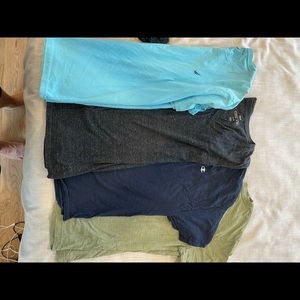 Variety of 4 XL V-neck shirts
